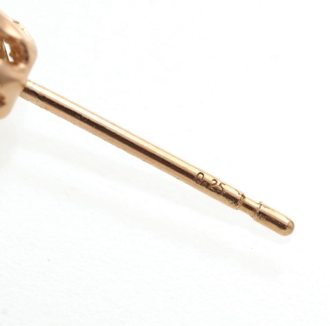 蝶*々様 K10YG 10金 ダイヤモンド0.238ct 片耳スタッドピアス ダ