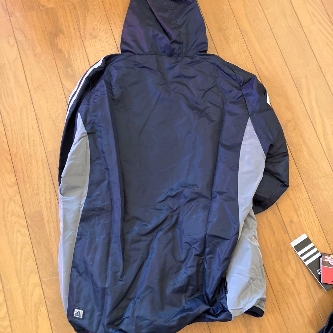 【特価】adidas ネイビー フード付きピステセット