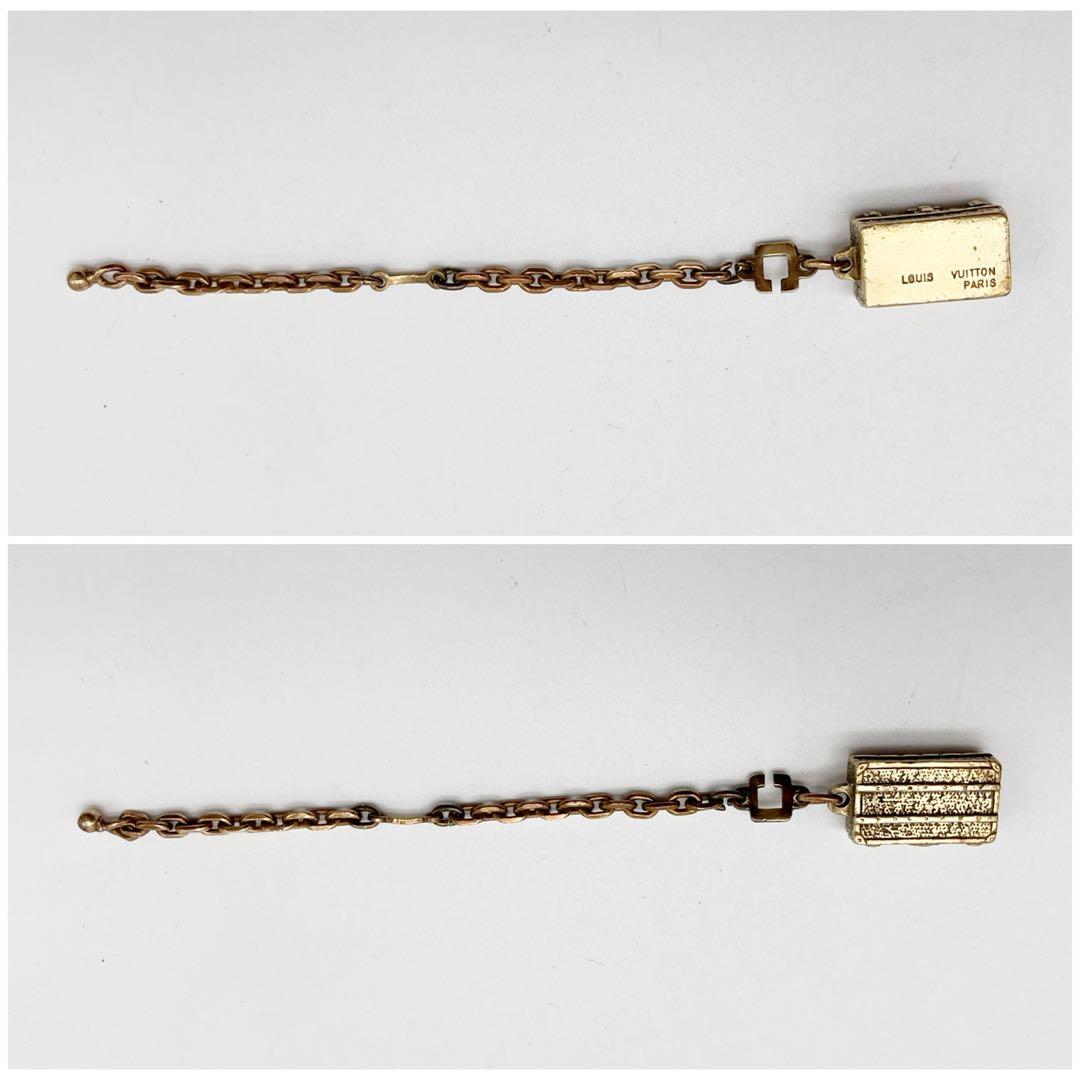 ルイヴィトン ヴィンテージ　トランク型　キーホルダー ゴールド　希少　限定品