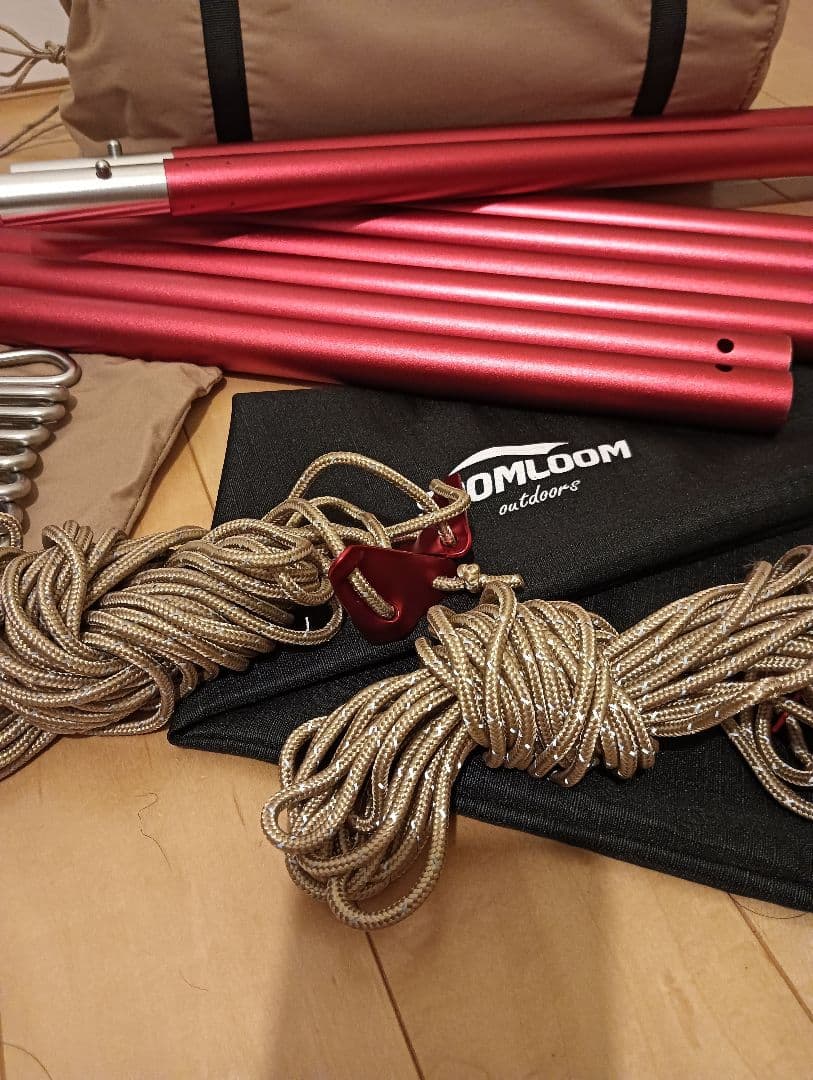 SoomloomタープAdranus5.7ｍX5.0ｍ　240cmポールセット