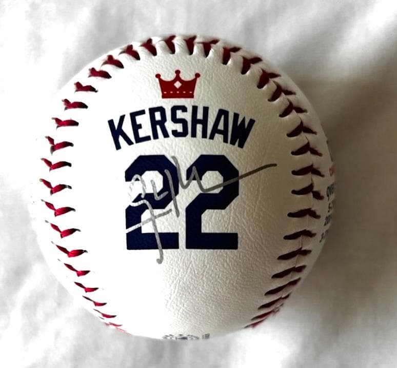 ロサンゼルス・ドジャース クレイトン・カーショウ MLB公式 引退記念ボール