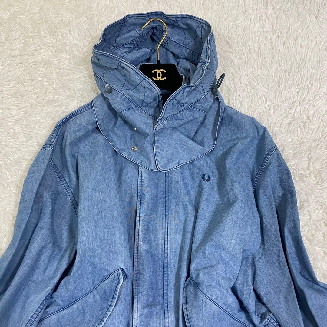 フレッドペリー デニム モッズコート フード付き ワンピース 羽織り