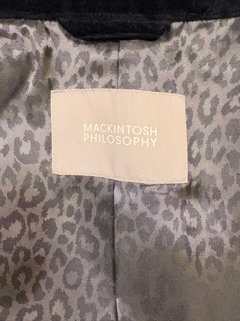 あ*那様 グレー ネイビー ステンカラーコート