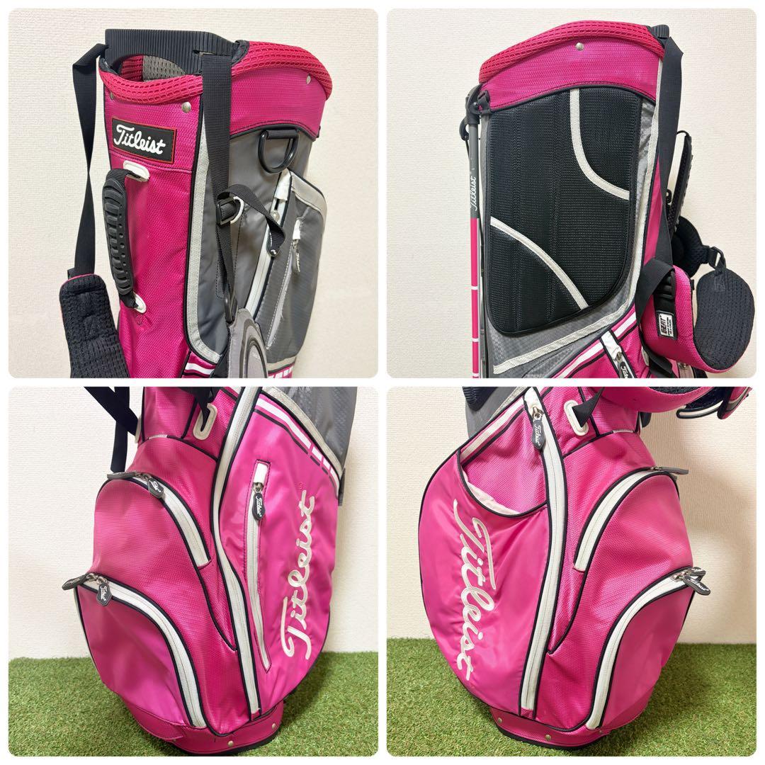 状態良好｜タイトリスト キャディバッグ スタンド式 軽量 アスリート