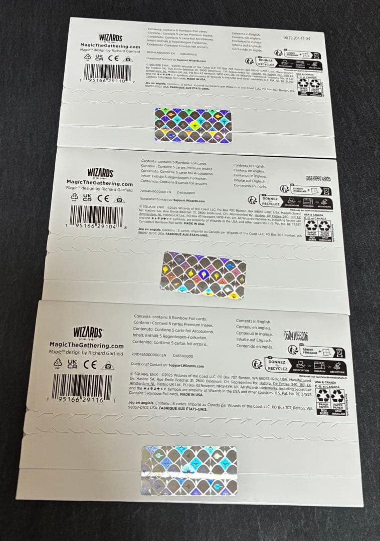 Secret Lair x FINAL FANTASY foil英語3種セット
