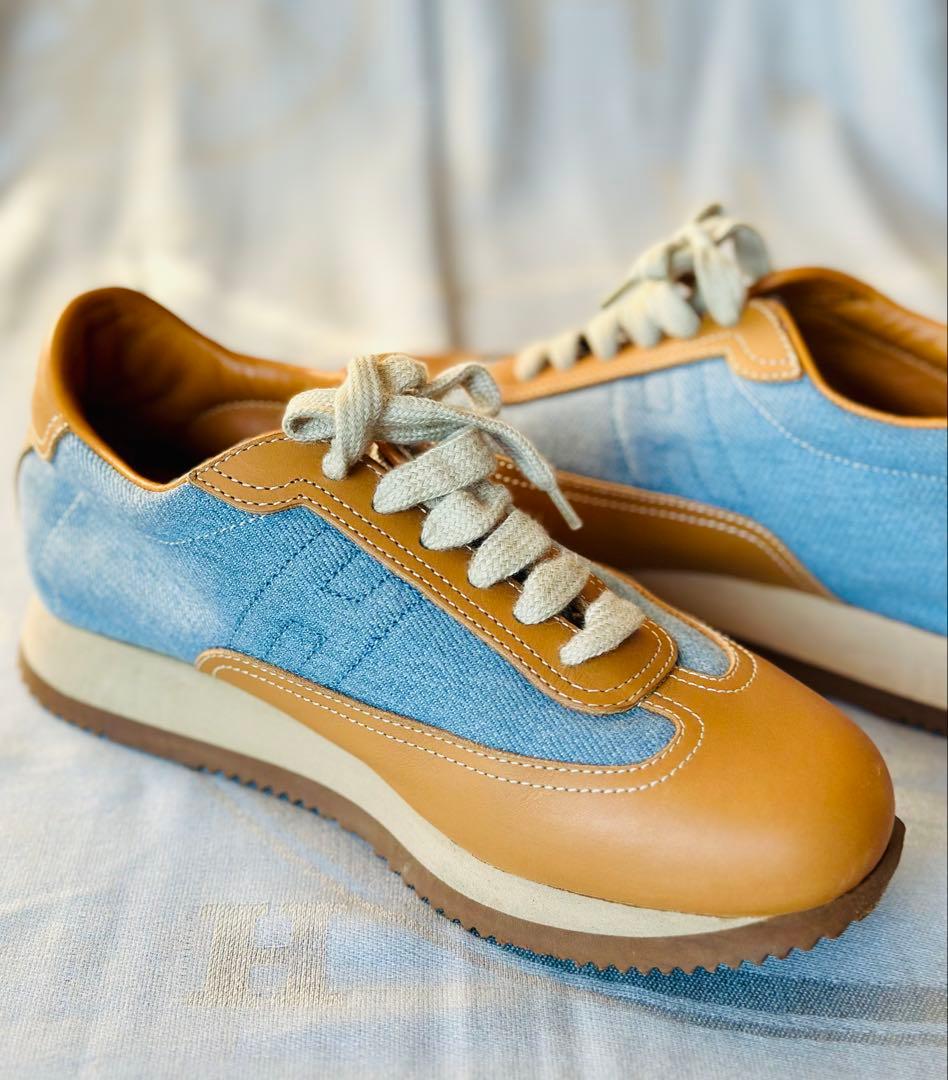 【ほぼ未使用】HERMES エルメス クイック スニーカー H11983