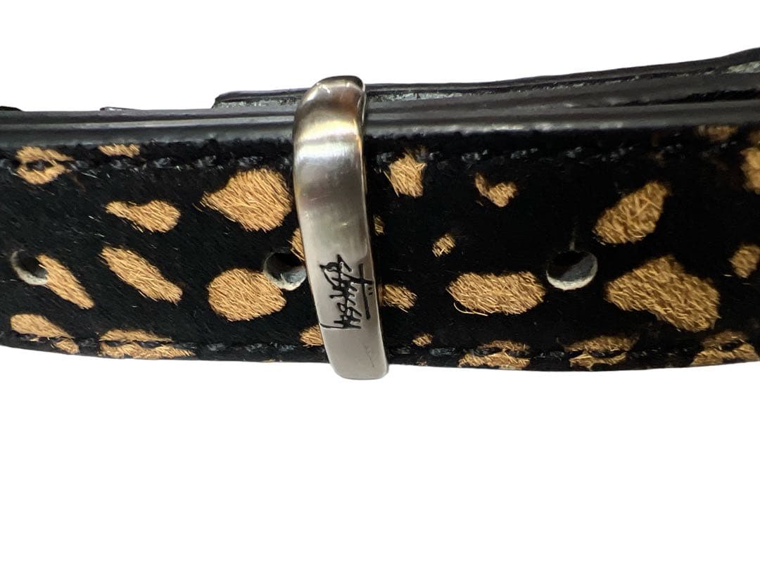 ステューシー レオパード柄ベルト L/XLサイズ - メルカリ