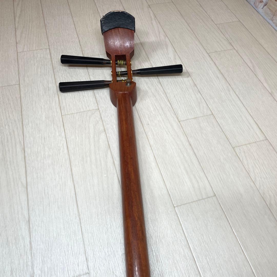 三味線　中棹　セット　撥　胴かけ　ハードケース　花梨