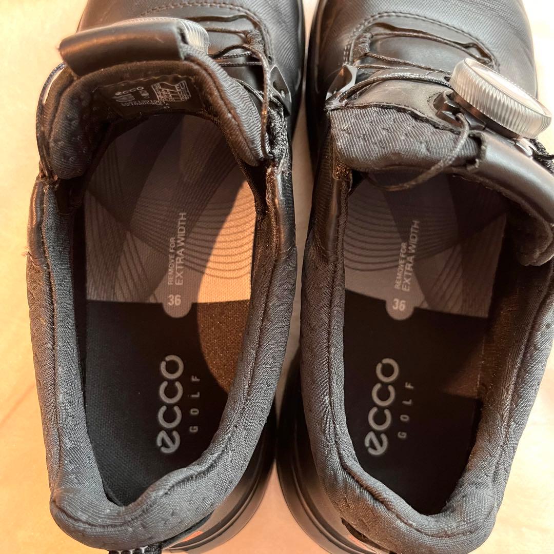 【まるおまけ付き美品❣️】ecco ゴルフシューズ H4 BOA レディース