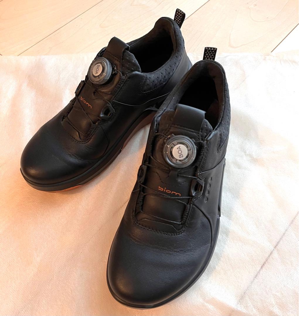 【まるおまけ付き美品❣️】ecco ゴルフシューズ H4 BOA レディース