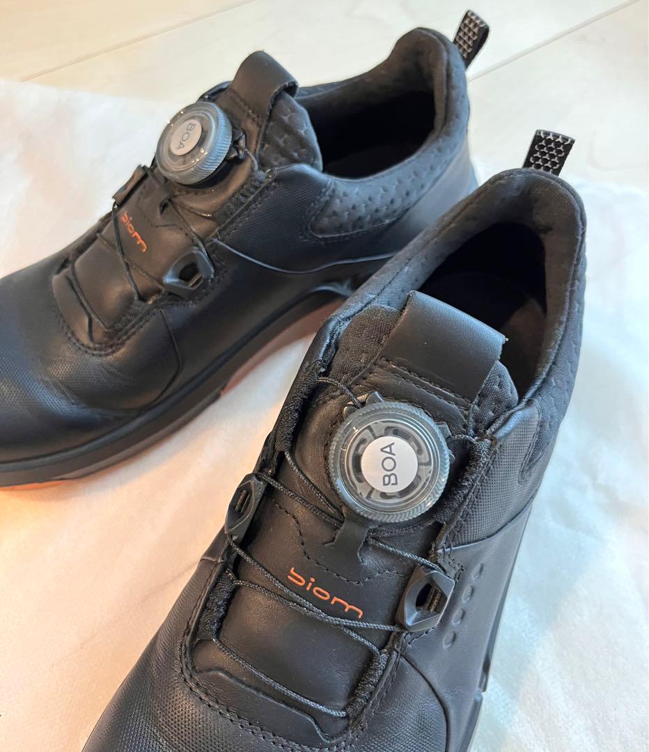 【まるおまけ付き美品❣️】ecco ゴルフシューズ H4 BOA レディース