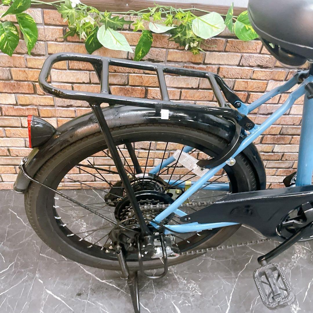 61】小径車 WONKA 水色 ブルー 外装変速付き