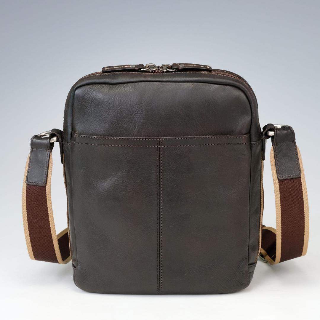 COACH ショルダーバッグ レザー クロスボディ 斜め掛け ヘリテージ 茶色