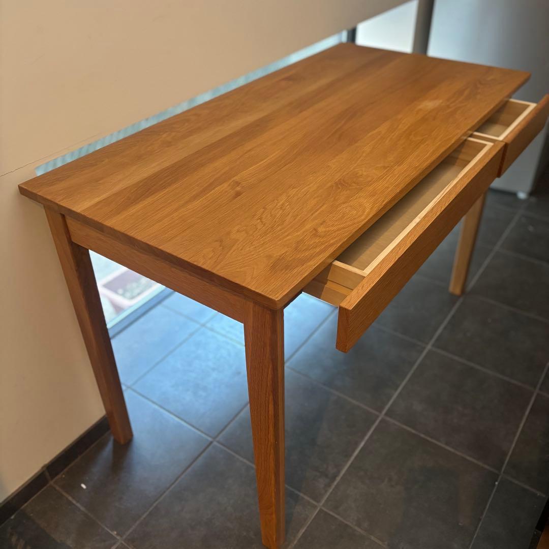 無印良品　木製デスク　オーク材