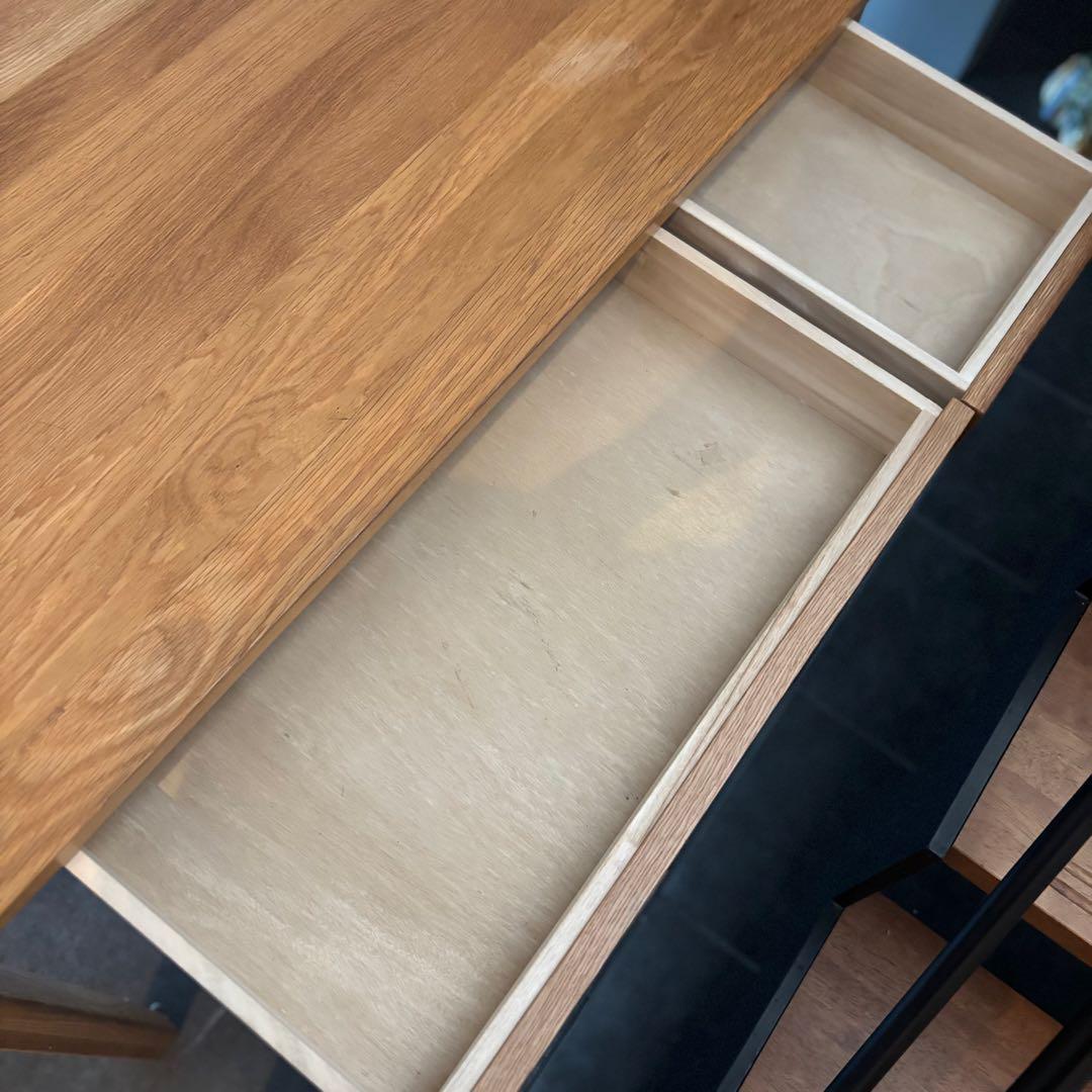 無印良品　木製デスク　オーク材