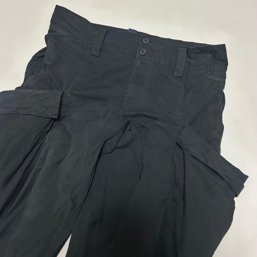 ヨウジヤマモト リミフゥ サルエルパンツ ワイド 変形 オーバーサイズ ドット柄