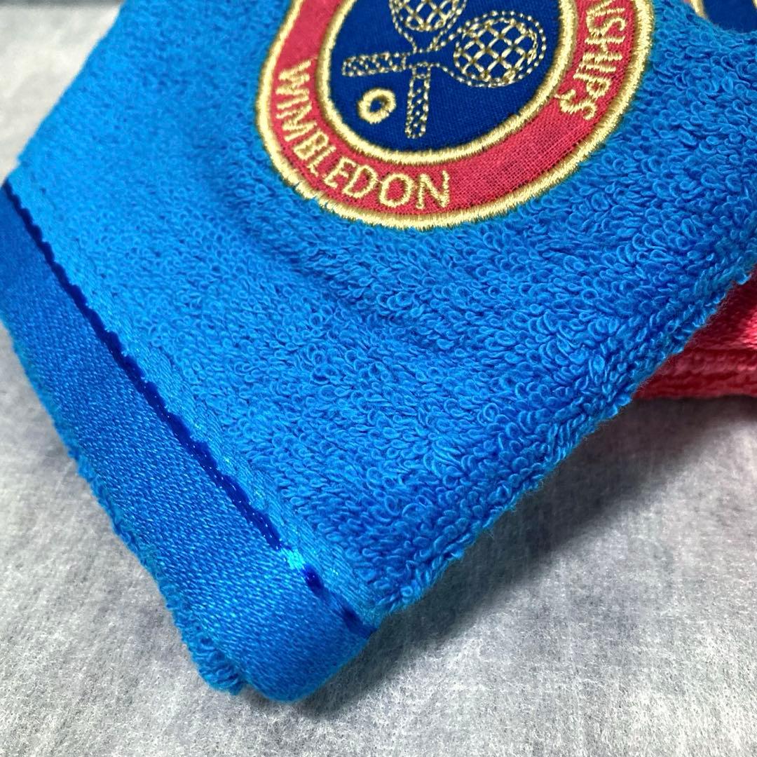 未使用 WIMBLEDON ウィンブルドン タオルハンカチ 2枚セット テニス