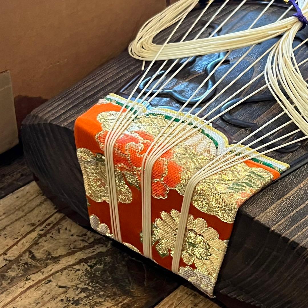 琴 お筝 筝 弦楽器 和楽器　13弦　小川謹製　184㎝　弦楽器 箱入り