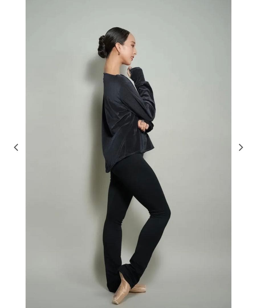 新品 Free size unoa ウノア バレエ トップス ブラック