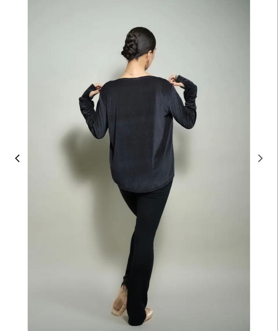 新品 Free size unoa ウノア バレエ トップス ブラック