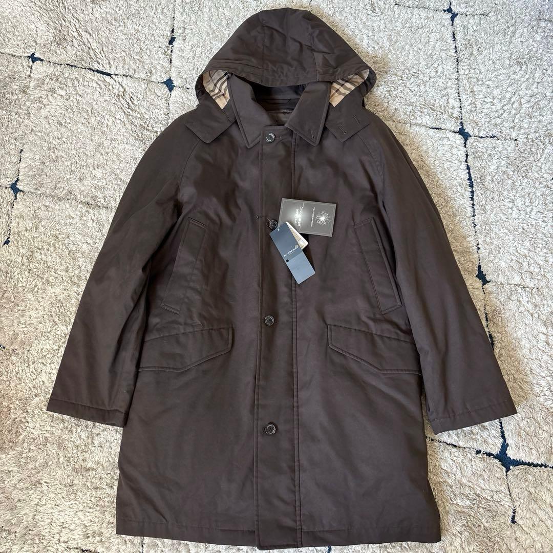 【タグ付き✨】バーバリーロンドン　4way ダウン　ステンカラーコート　ダウンＬ