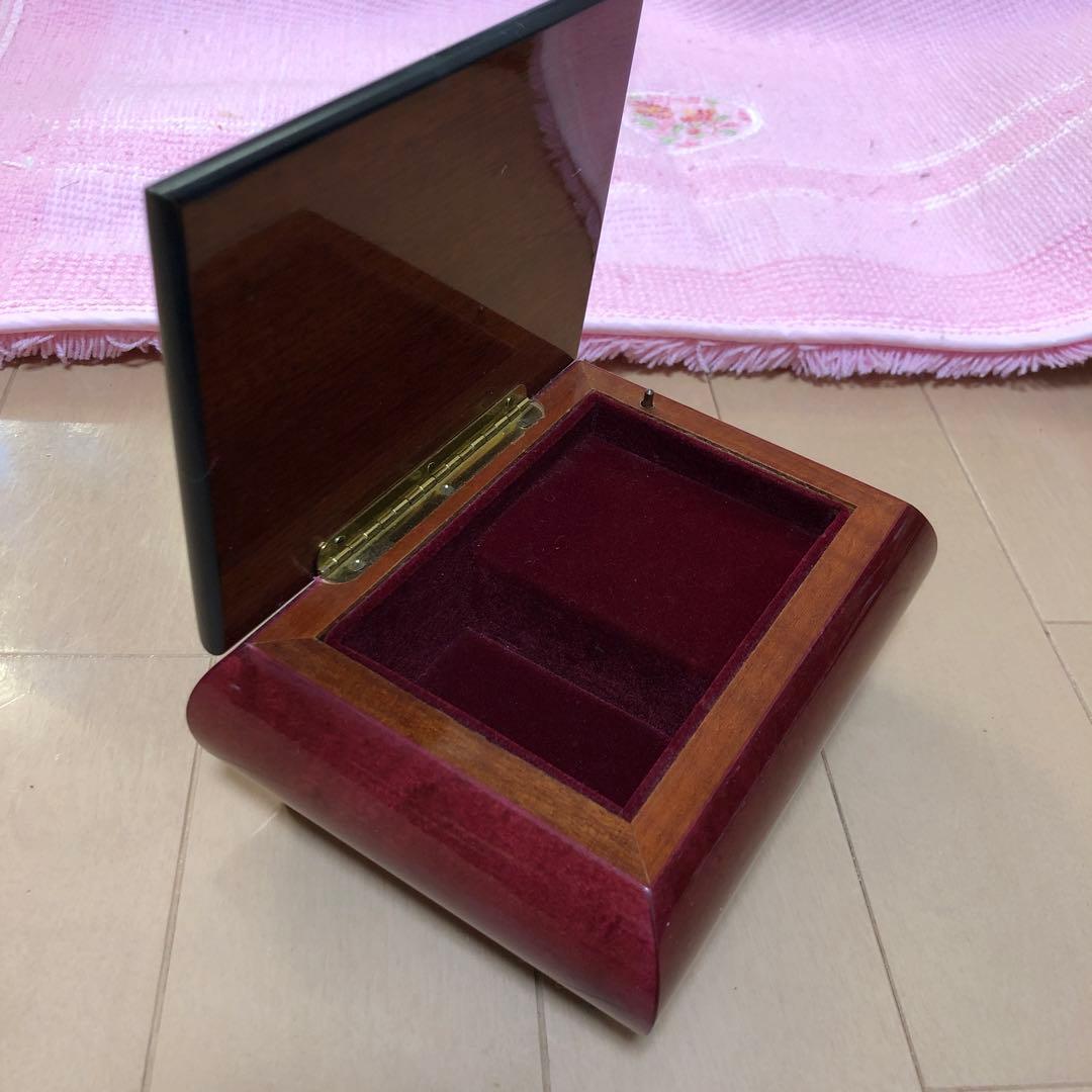 イタリア製 象嵌 宝石箱  オルゴール  スイス製REUGE「Romance」