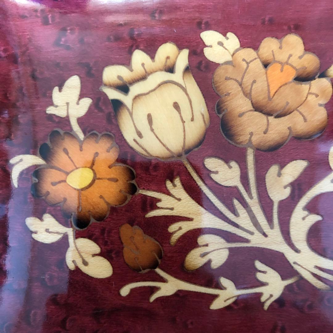 イタリア製 象嵌 宝石箱  オルゴール  スイス製REUGE「Romance」