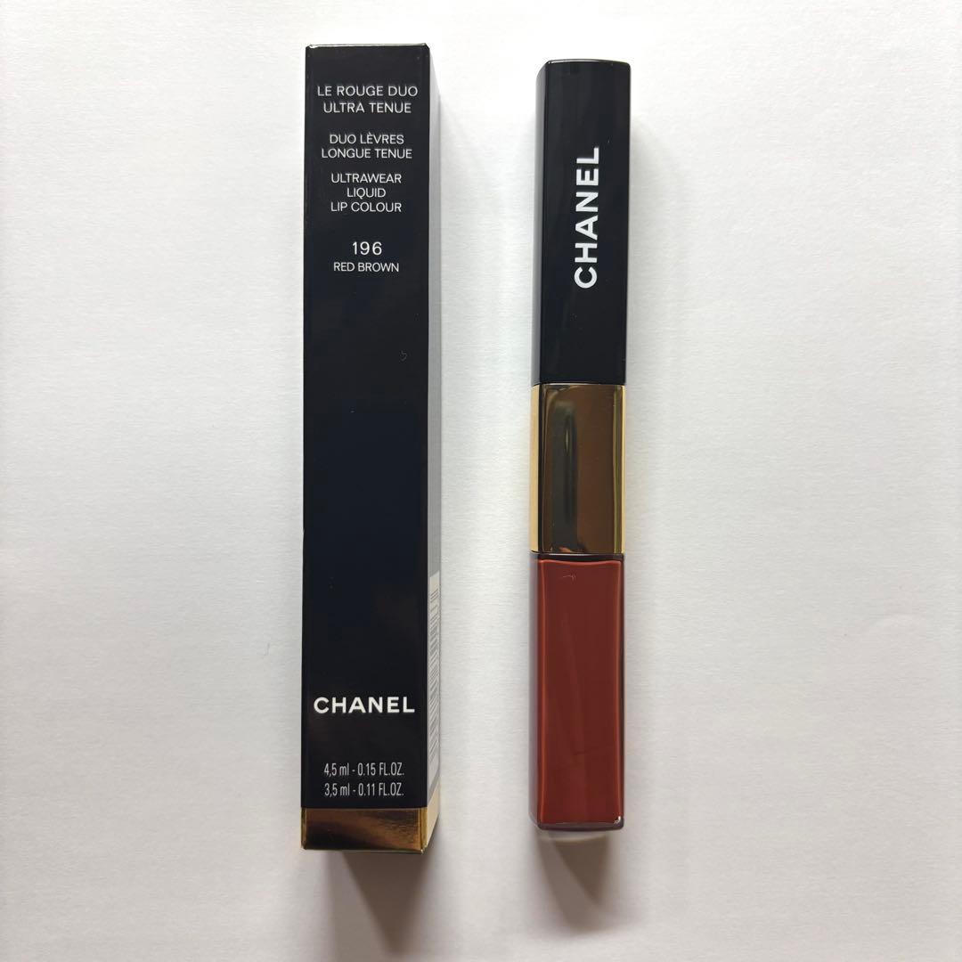 シャネル ル ルージュ デュオ ウルトラ トゥニュ 196 レッドブラウン