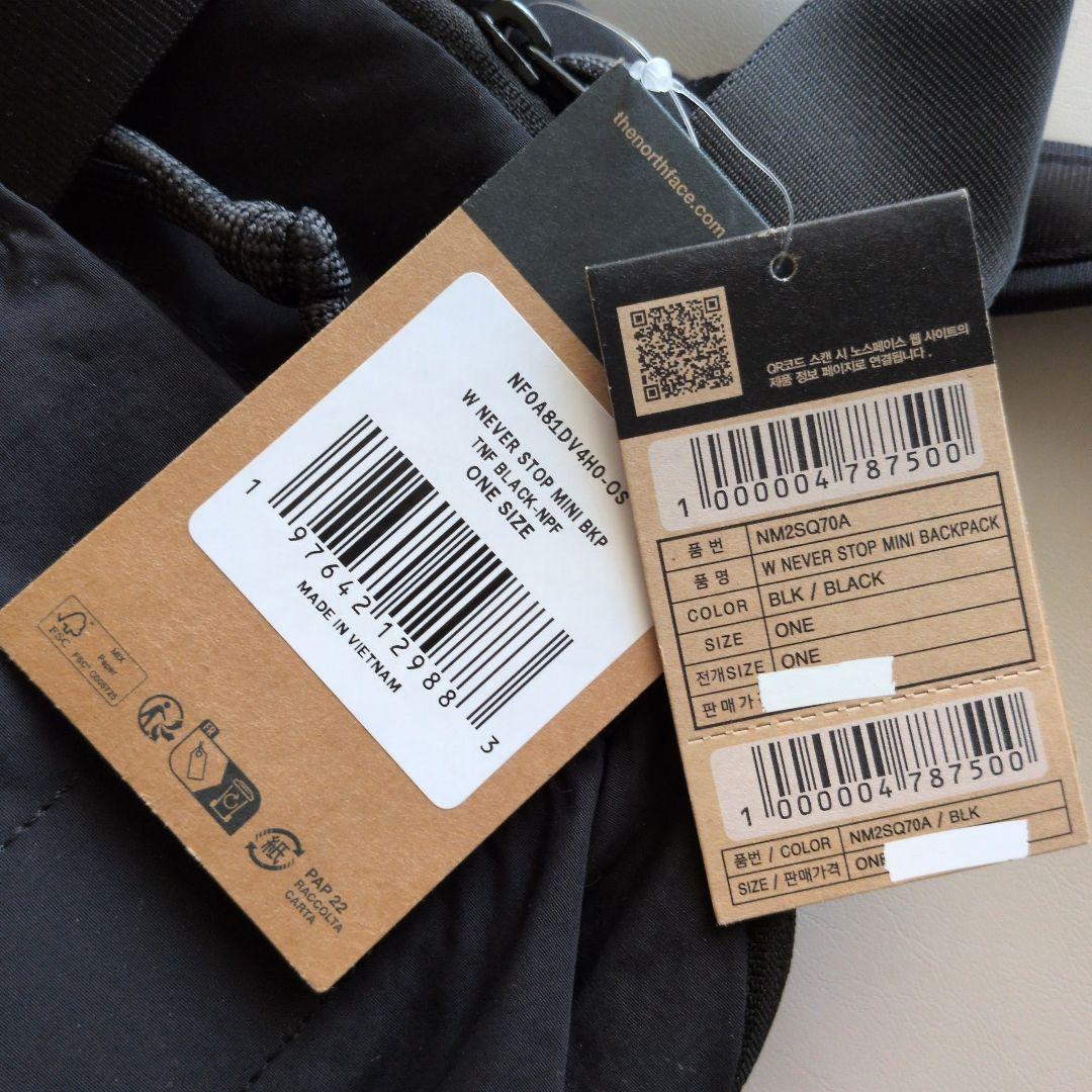 THE NORTHFACE NEVERSTOP MINI ブラック　リュック