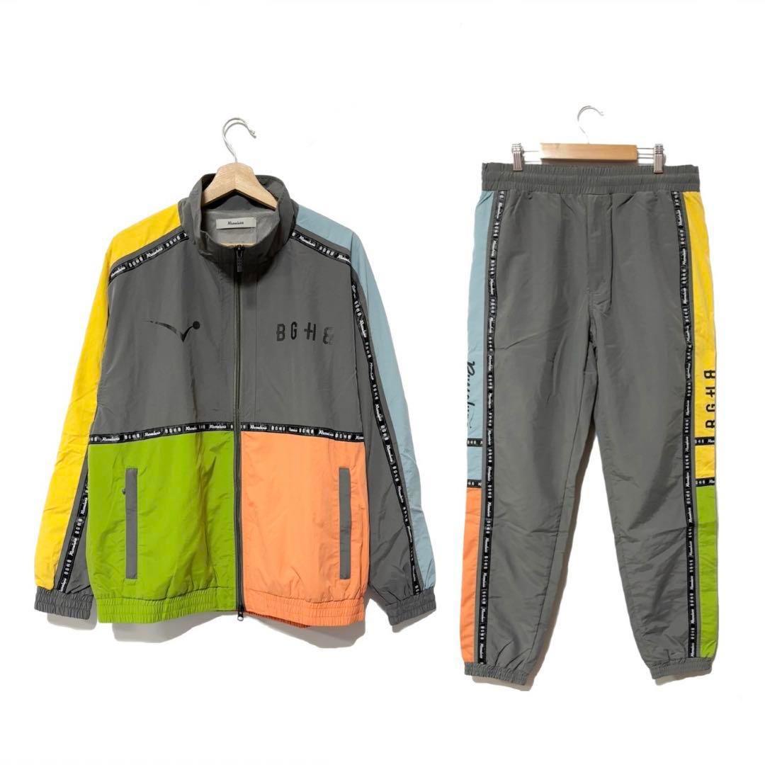 新品 バガーチ ラッセルノ ゴルフ パネルカラー ブルゾン セットアップ L 5