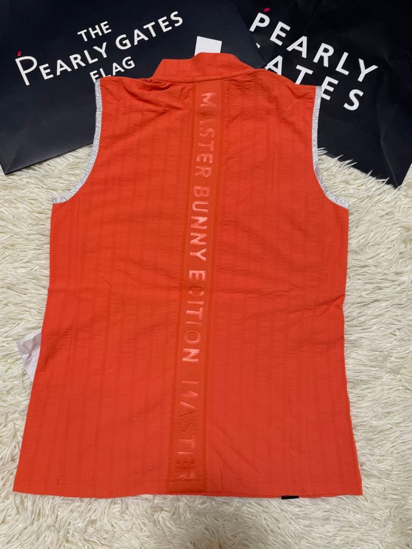 マスターバニーPGノースリーブカットソーハーフジップストライプサイズ1