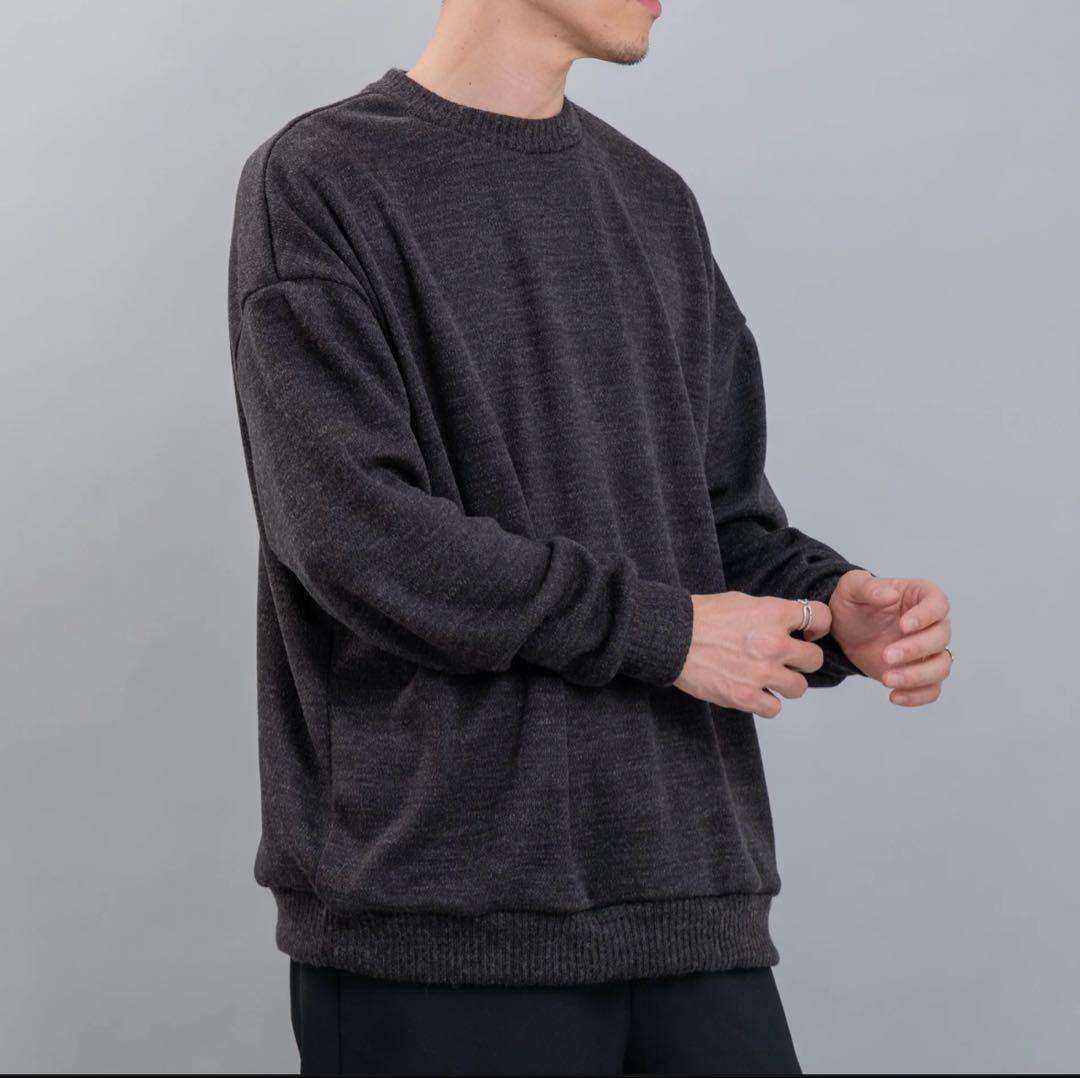 やま様 So スミクロ ニットソー クルーネックセーター