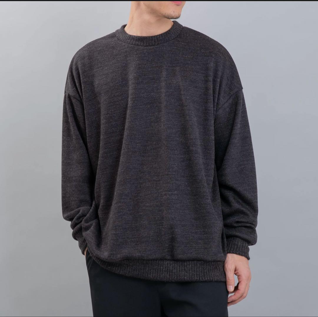 やま様 So スミクロ ニットソー クルーネックセーター