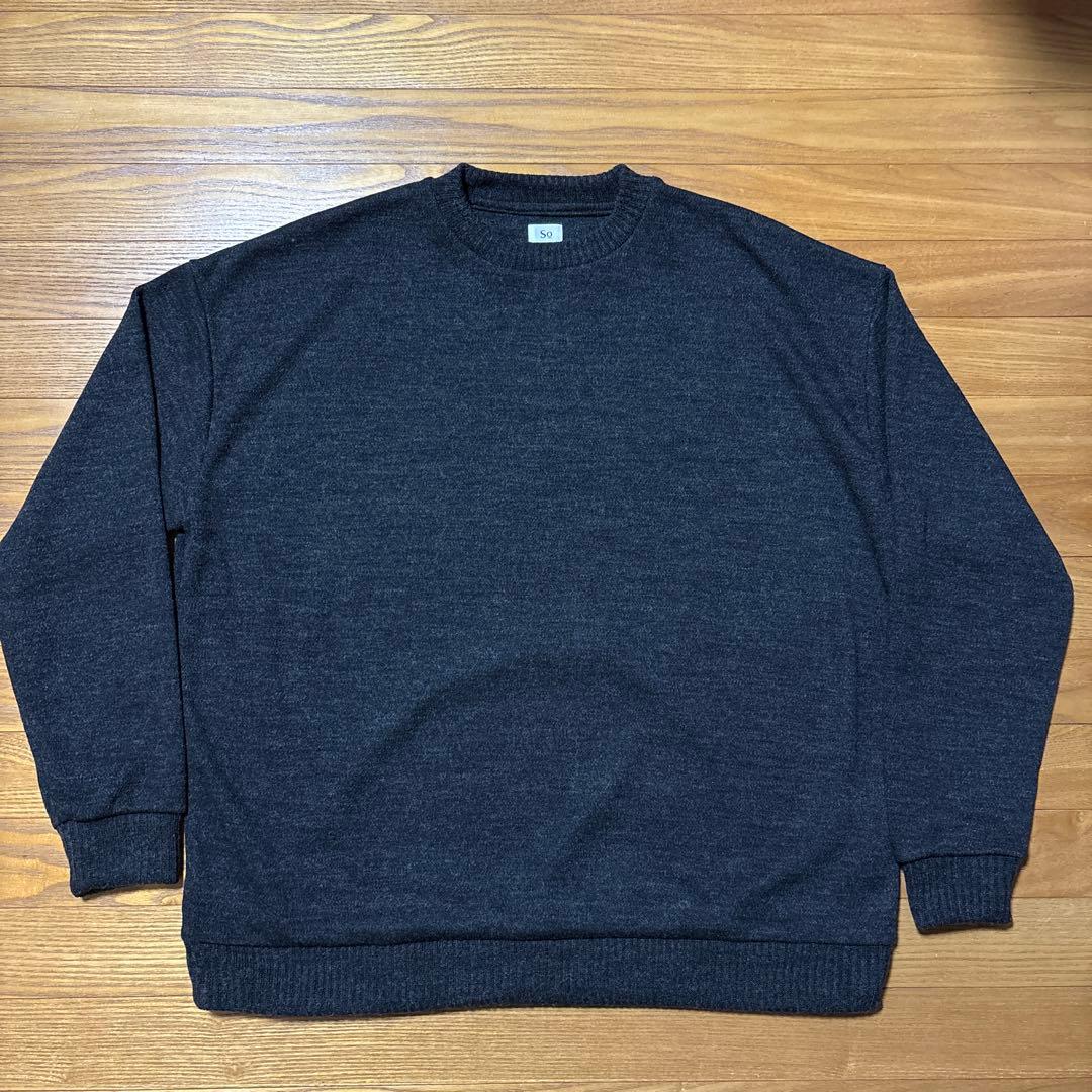 やま様 So スミクロ ニットソー クルーネックセーター