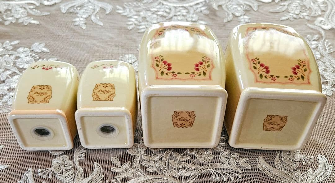 廃盤品 レア マニー アンティークチェリー キャニスター ソルト