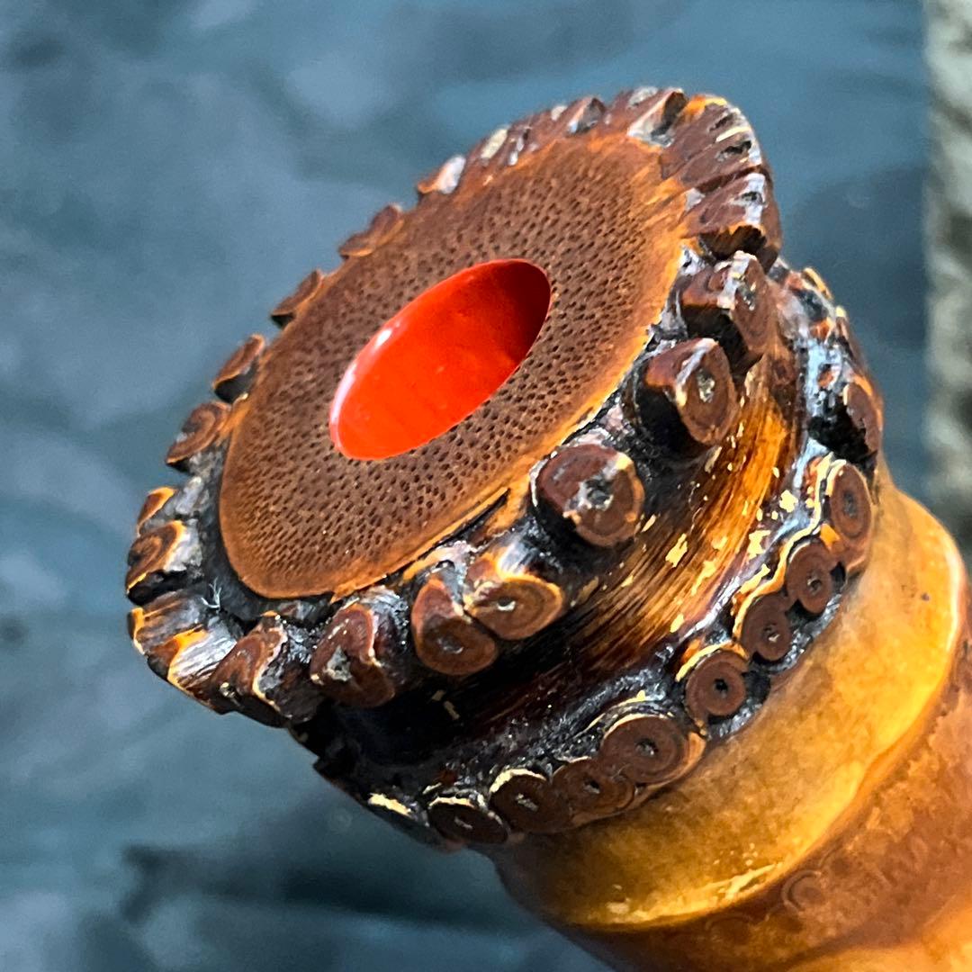 尺八 都山流 在銘 二印 中継ぎ緩み無し 籐巻き 銀一線 【音出し確認済み】