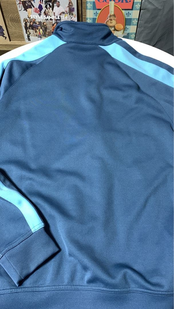 Nike トラックジャケットL ネイビー/ライトブルー イエロー