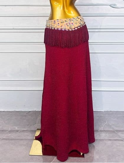 ベリーダンス衣装 フリンジ ブラスカートセット オーダーメイド