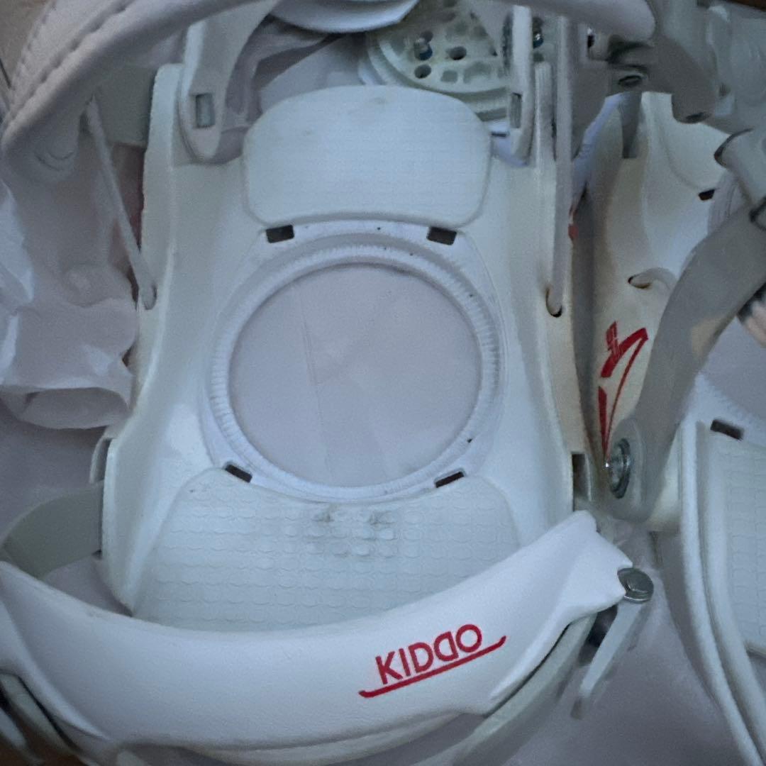 最終値下げ！KIDOO ワンタッチビンディング ホワイト - メルカリ