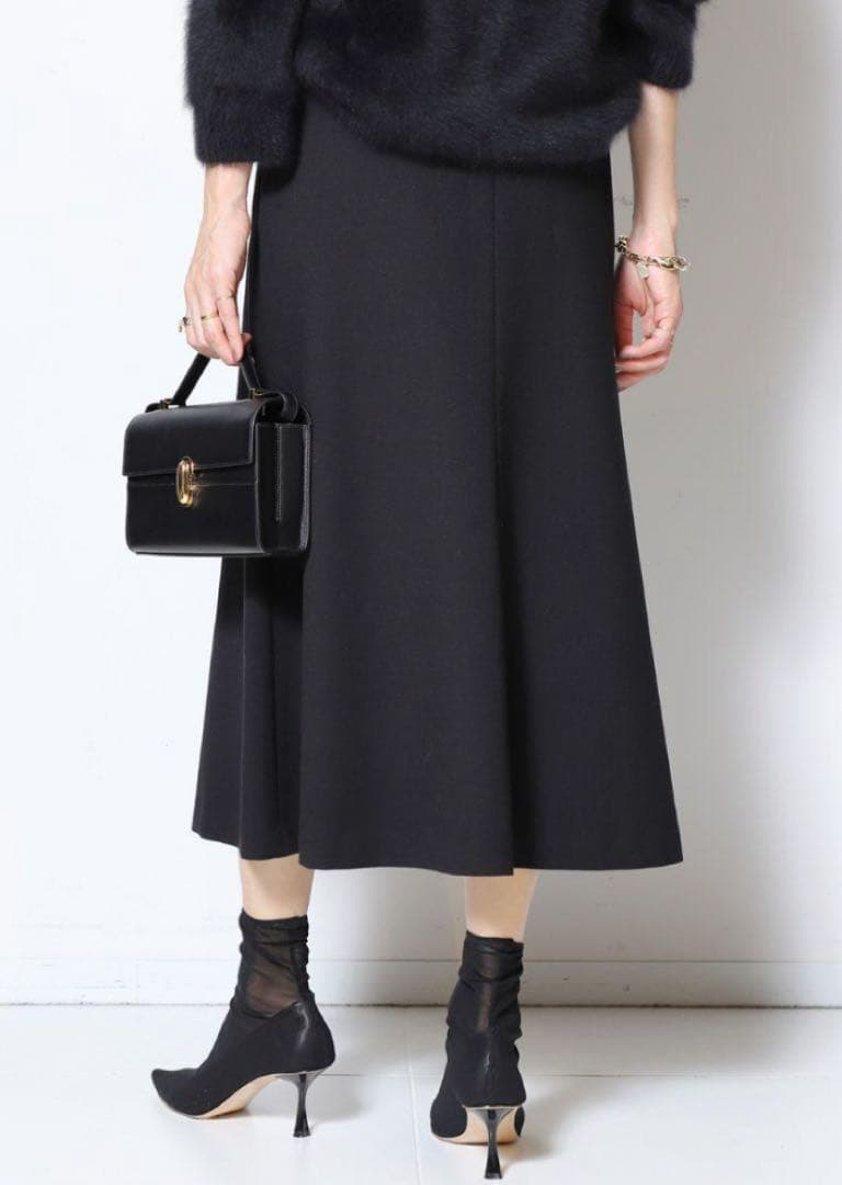 Col Pierrot/ヒラニジュウオリ フレアスカート ブラック36