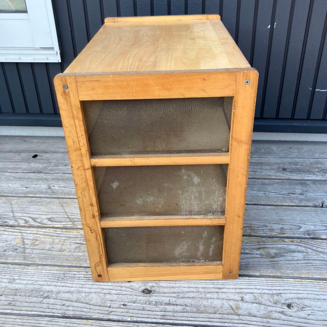 昭和レトロ 蝿帳食器棚 キッチン収納 収納棚 網戸棚 網棚 飾り棚 戸棚