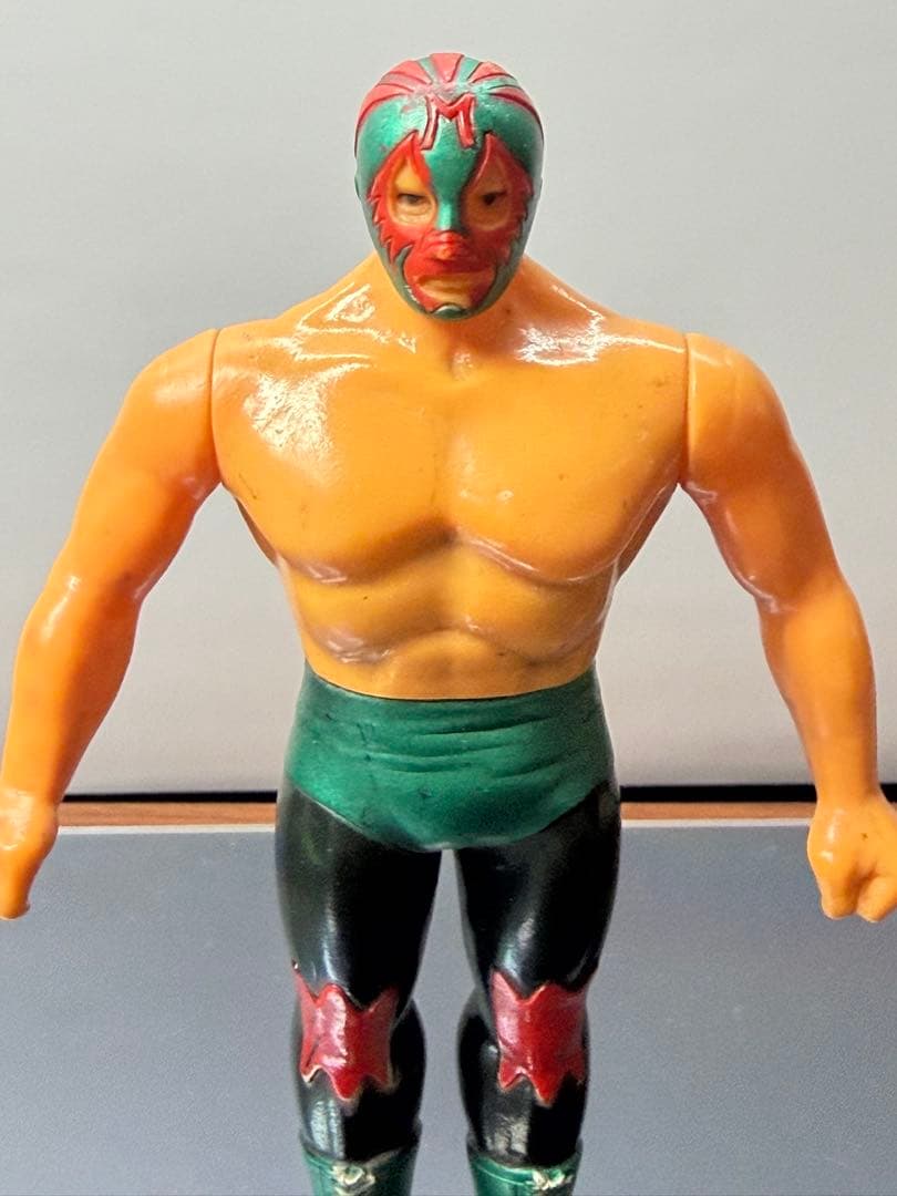 【希少・当時物】ポピー スーパープロレスラー ミル・マスカラス ソフビ 14cm