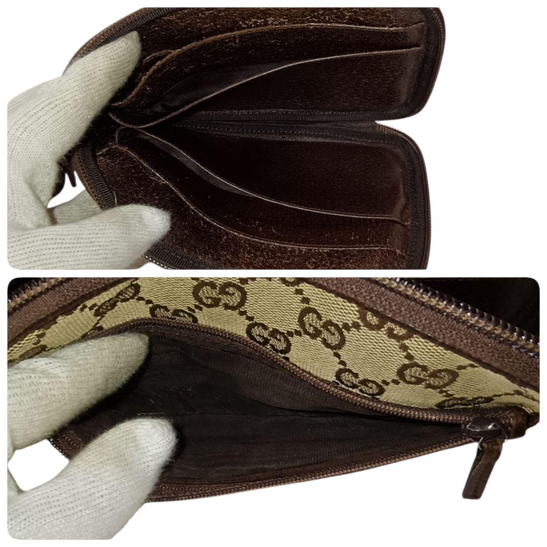 美品 正規品 グッチ ショルダーバッグ GGキャンバス スマホショルダー 肩掛け