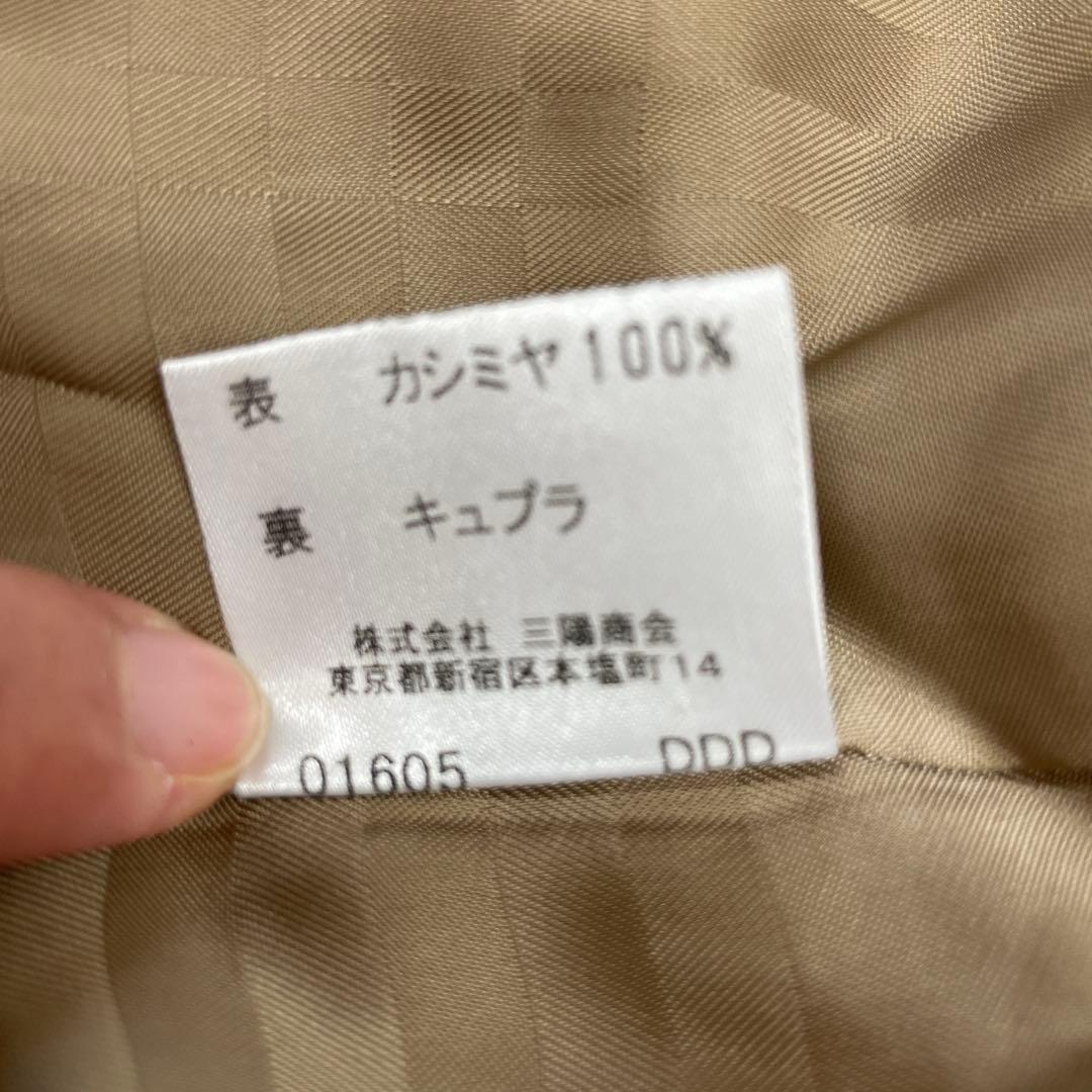 バーバリーロンドン カシミヤ100% ブラウン ロングコート アウター 38