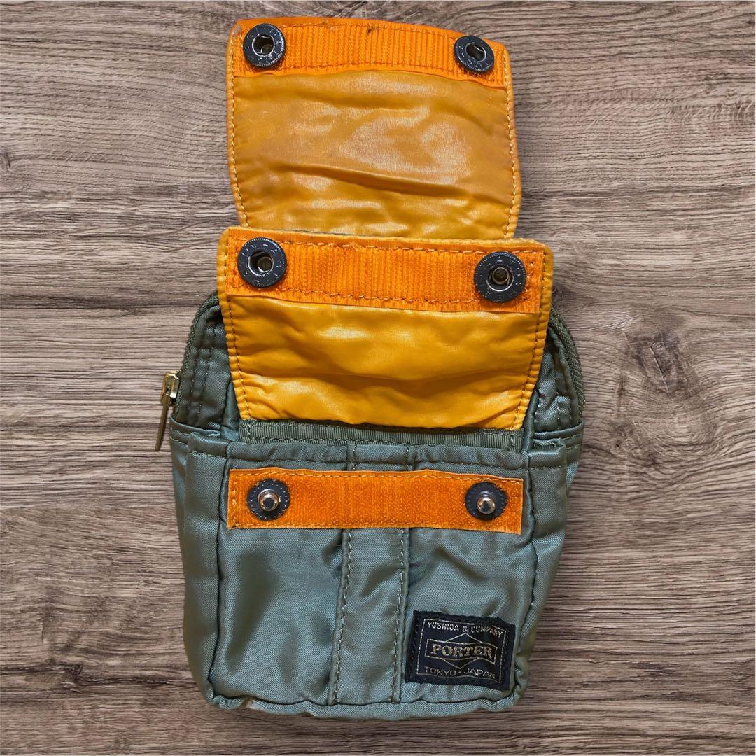 PORTER ボディバッグ オリーブグリーン ファッション メンズ