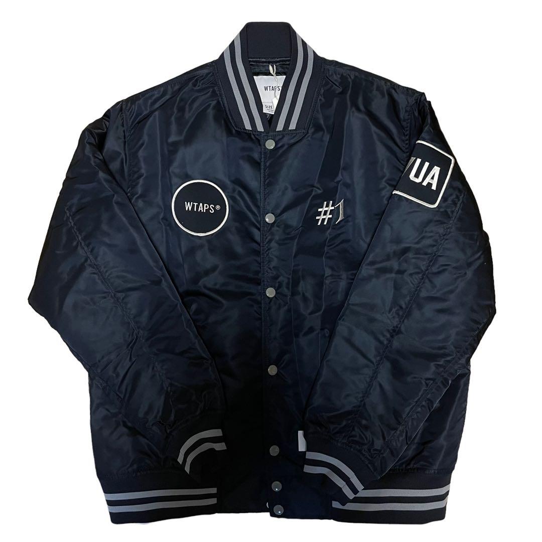 L WTAPS BENCH JACKET NYLON SATIN NAVY - メルカリ