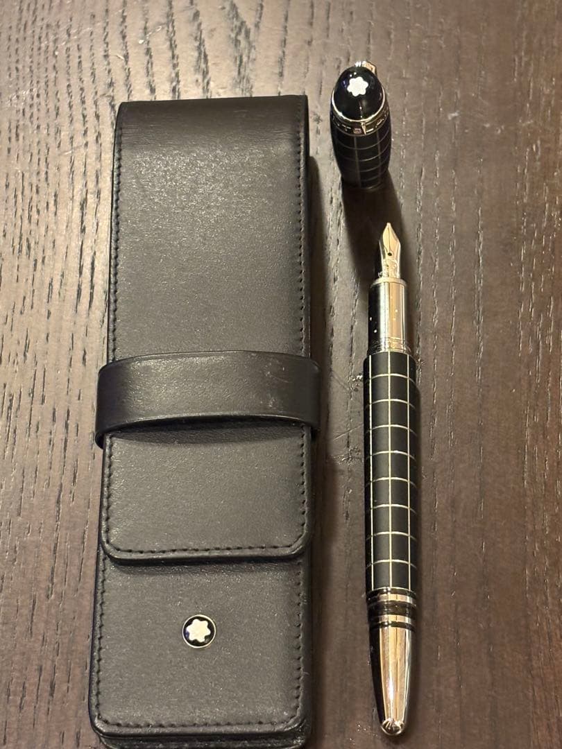 極美品/廃盤】MONTBLANC万年筆 スターウォーカー メタルラバー 14K