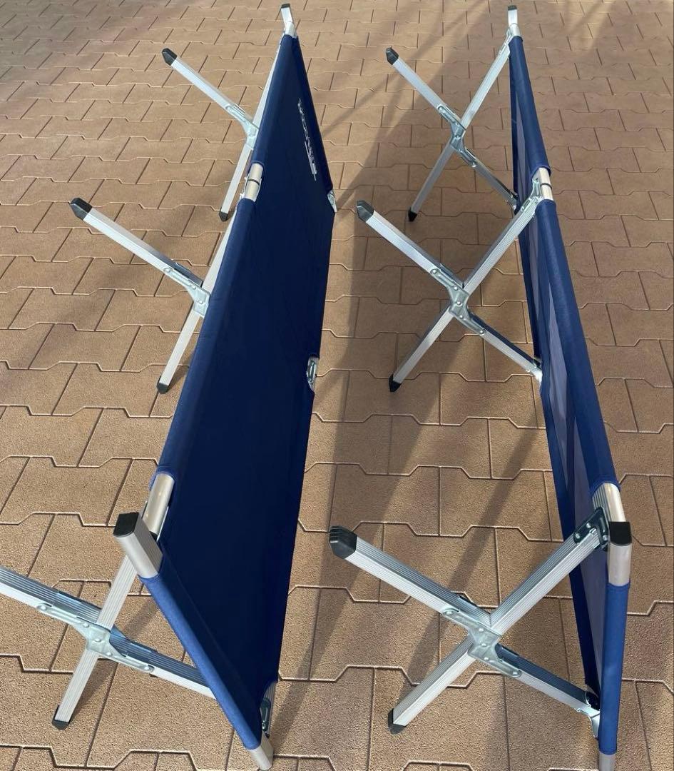 FIELDOOR コット2個セット　キャンピングベッド中古品※バラ売り不可