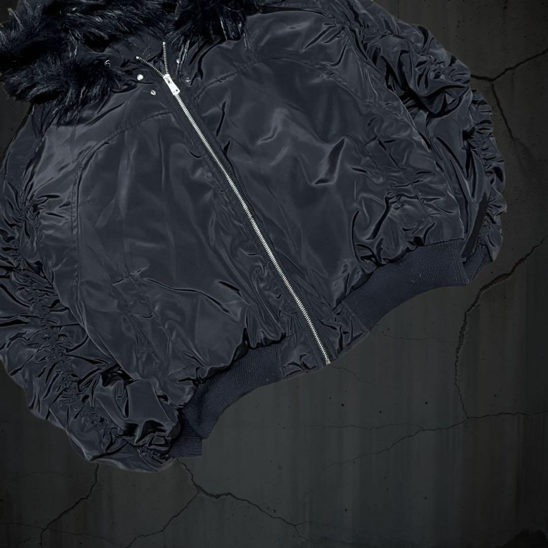 短丈 furjacket n2b ma1 y2k grunge 平成 お兄