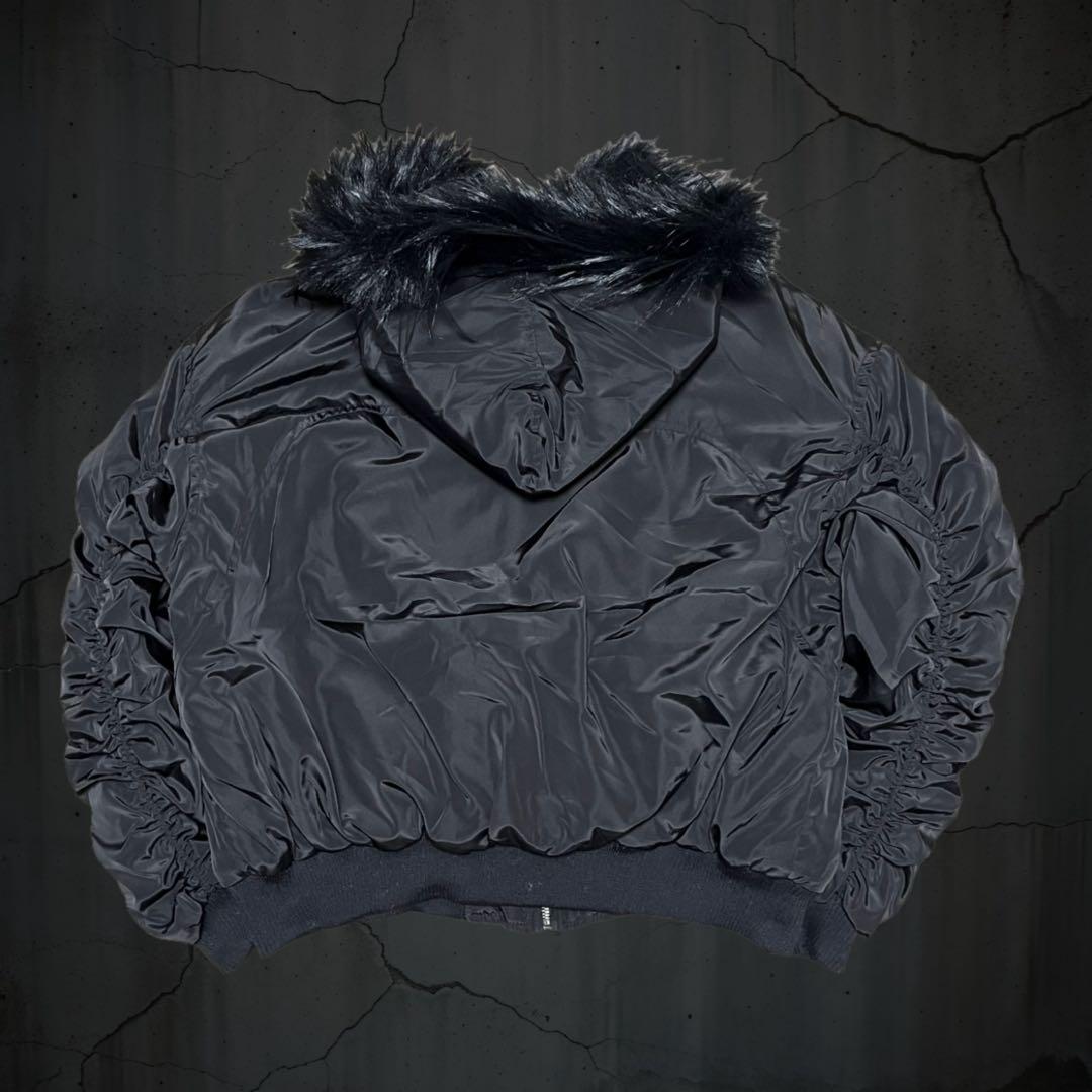 短丈 furjacket n2b ma1 y2k grunge 平成 お兄